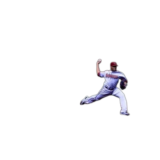 pixel art, 3d render, baseball, player transparent PNG cut-out