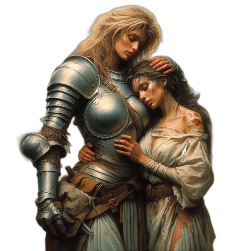 sword, fantasy art, concept art, oil painting transparent PNG cut-out
