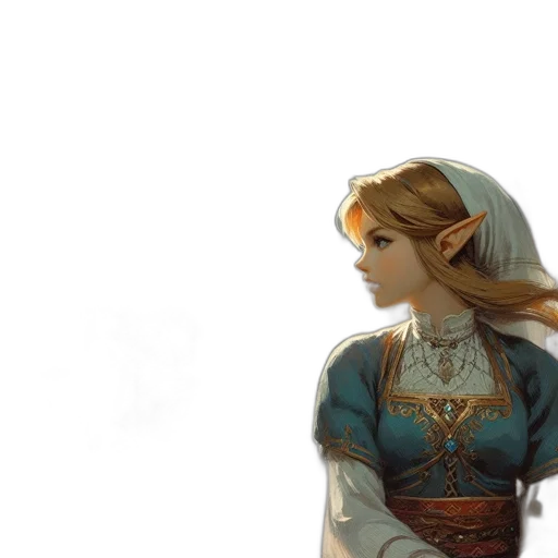 crown, dress, face, sword transparent PNG cut-out