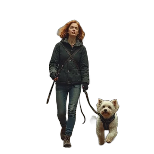 staff, animal, jacket, photorealistic transparent PNG cut-out