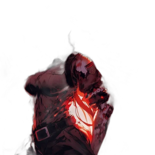 mask, jacket, sword, weapon transparent PNG cut-out