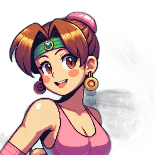 staff, pixel art, anime, cartoon transparent PNG cut-out