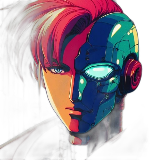 robot, mask, face, creature transparent PNG cut-out