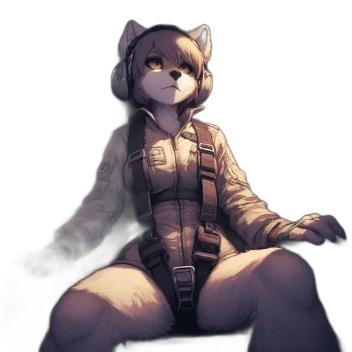 jacket, staff, robot, animal transparent PNG cut-out