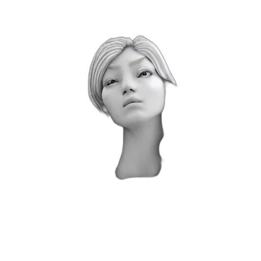 face, mask, hair, staff transparent PNG cut-out