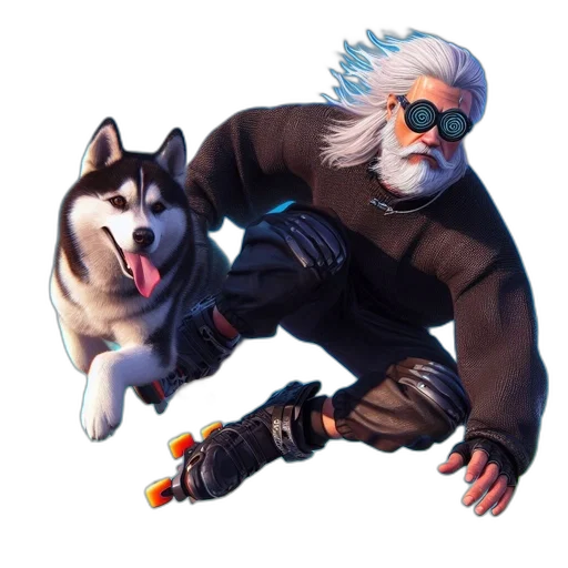 animal, creature, staff, jacket transparent PNG cut-out
