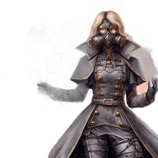 mask, jacket, concept art, fantasy art transparent PNG cut-out