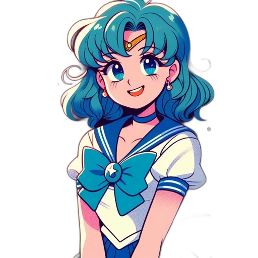dress, staff, anime, vaporwave transparent PNG cut-out