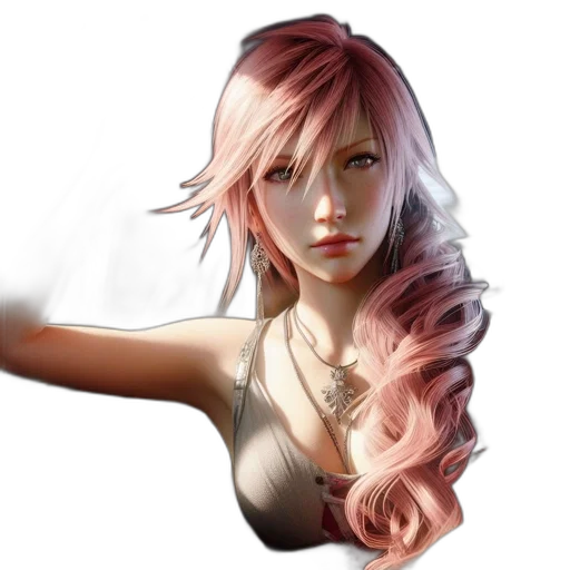 face, hair, weapon, fantasy art transparent PNG cut-out