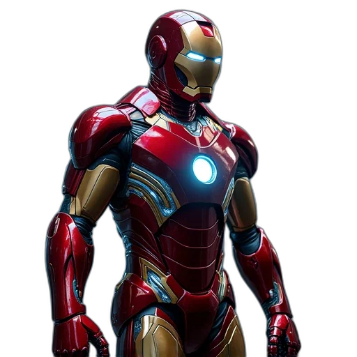 robot, concept art, 3d render, comic book art transparent PNG cut-out