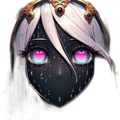 mask, face, crown, creature transparent PNG cut-out