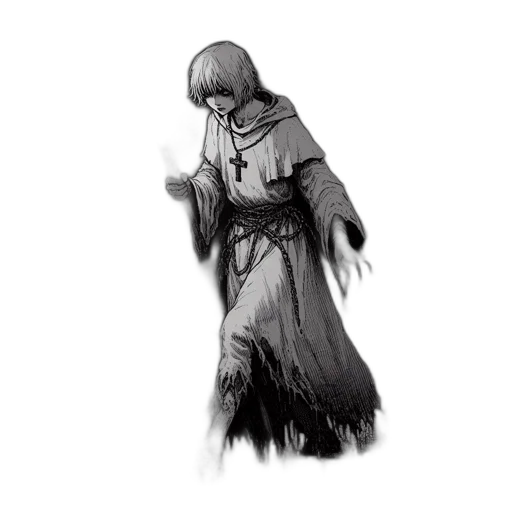 staff, creature, jacket, weapon transparent PNG cut-out