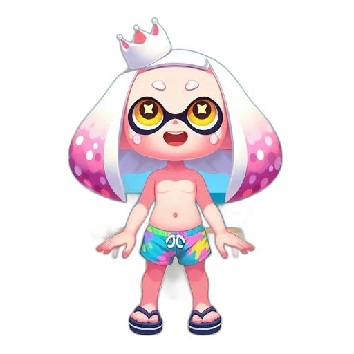 creature, animal, dress, vaporwave transparent PNG cut-out