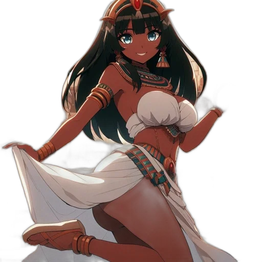dress, staff, weapon, anime transparent PNG cut-out