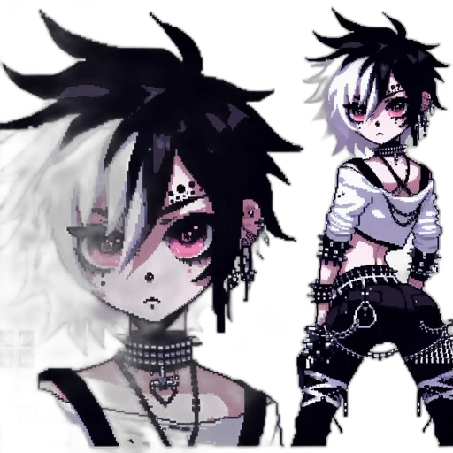 creature, concept art, cyberpunk, anime transparent PNG cut-out