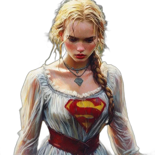 dress, jewelry, comic book art, fantasy art transparent PNG cut-out
