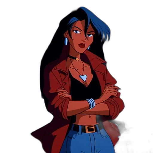 jacket, jewelry, staff, cartoon transparent PNG cut-out