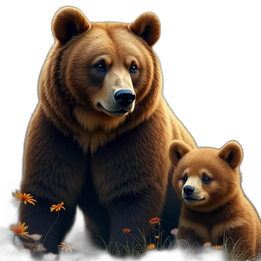 animal, photorealistic, concept art, oil painting transparent PNG cut-out