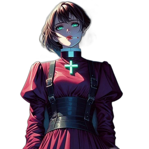 dress, staff, mask, face transparent PNG cut-out