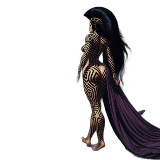 dress, creature, fantasy art, concept art transparent PNG cut-out