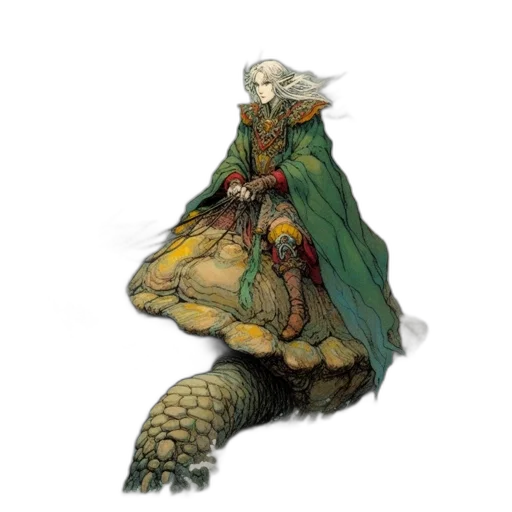 dragon, creature, hat, dress transparent PNG cut-out