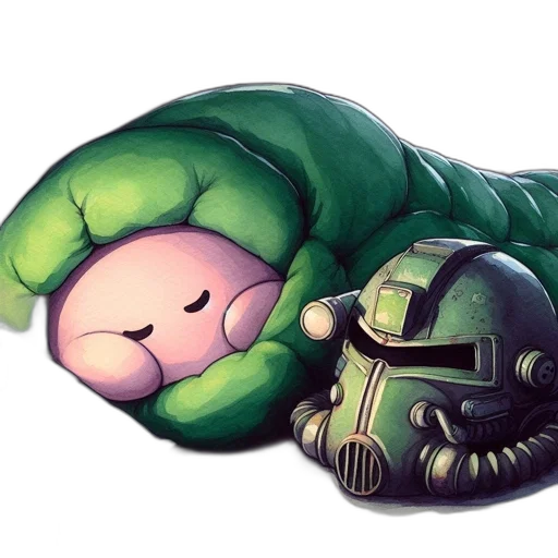 creature, concept art, pixel art, watercolor transparent PNG cut-out