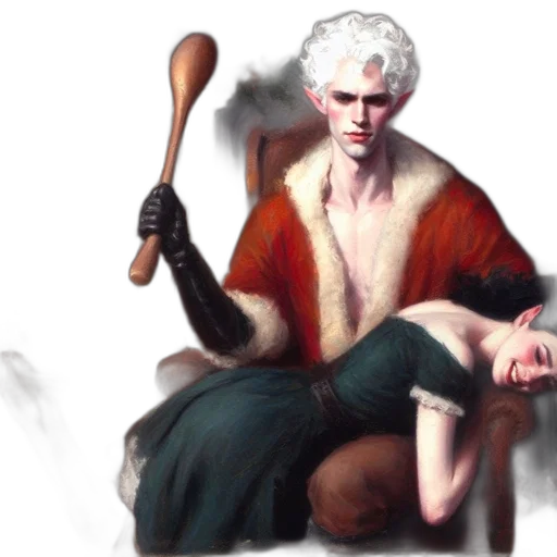 staff, concept art, fantasy art, oil painting transparent PNG cut-out