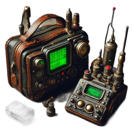 robot, concept art, cyberpunk, 3d render transparent PNG cut-out