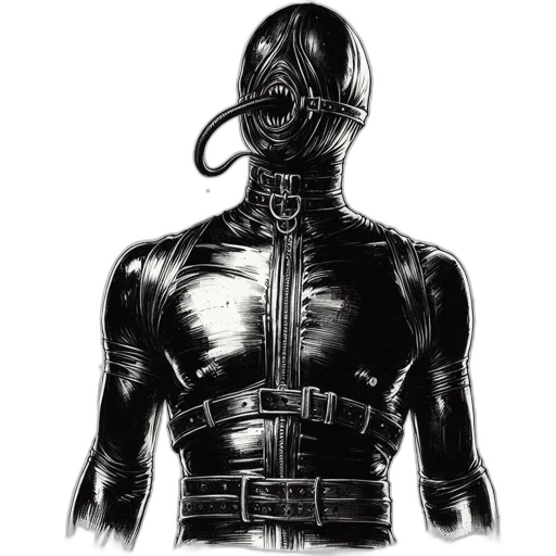 mask, jacket, robot, face transparent PNG cut-out