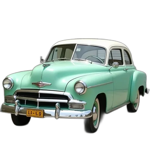 car, photorealistic, 3d render, mint transparent PNG cut-out