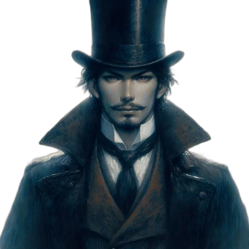 hat, face, staff, concept art transparent PNG cut-out