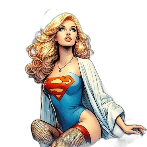 comic book art, concept art, fantasy art, cartoon transparent PNG cut-out