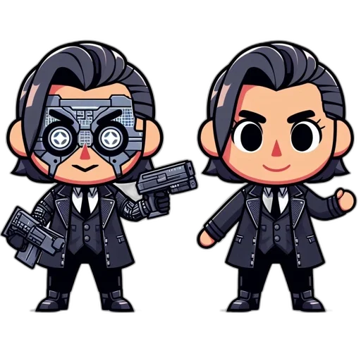 pixel art, concept art, cartoon, comic book art transparent PNG cut-out