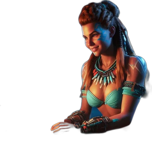 jewelry, weapon, face, concept art transparent PNG cut-out