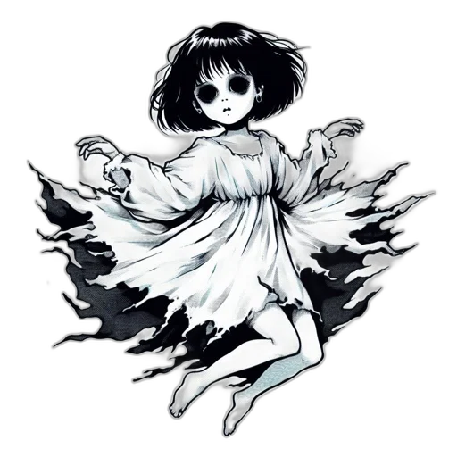 dress, creature, mask, flower transparent PNG cut-out