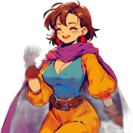 jacket, staff, dress, pixel art transparent PNG cut-out