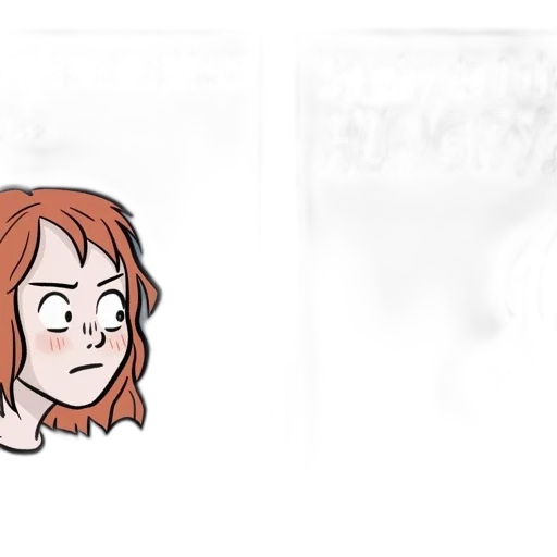 hair, face, crown, creature transparent PNG cut-out
