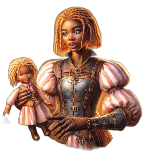 concept art, fantasy art, comic book art, 3d render transparent PNG cut-out