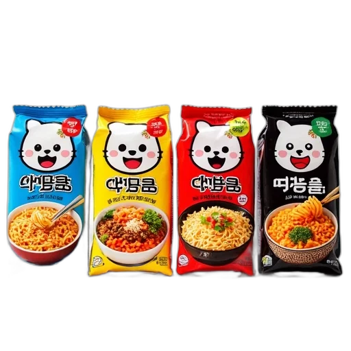 food, variety, instant, noodles transparent PNG cut-out