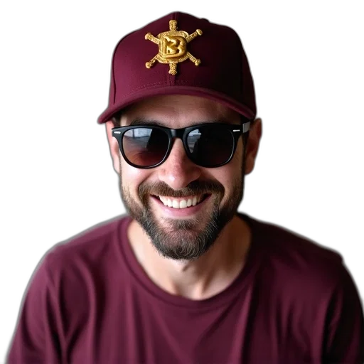 hat, staff, crown, face transparent PNG cut-out