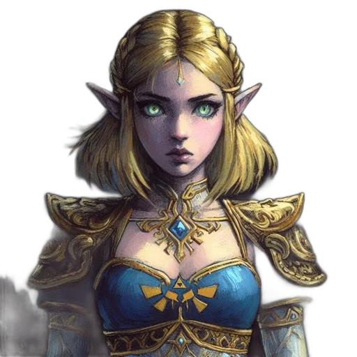 crown, face, staff, fantasy art transparent PNG cut-out