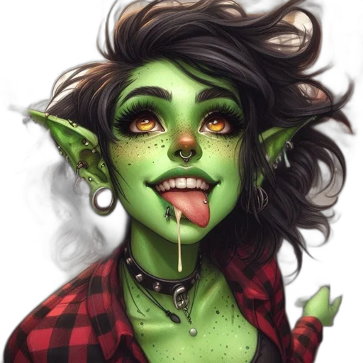 face, mask, staff, fantasy art transparent PNG cut-out