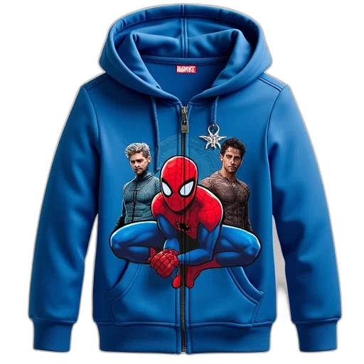 jacket, 3d render, comic book art, blue transparent PNG cut-out