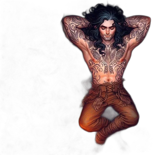 fantasy art, concept art, comic book art, photorealistic transparent PNG cut-out