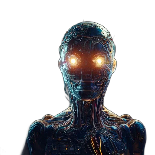 robot, face, mask, creature transparent PNG cut-out