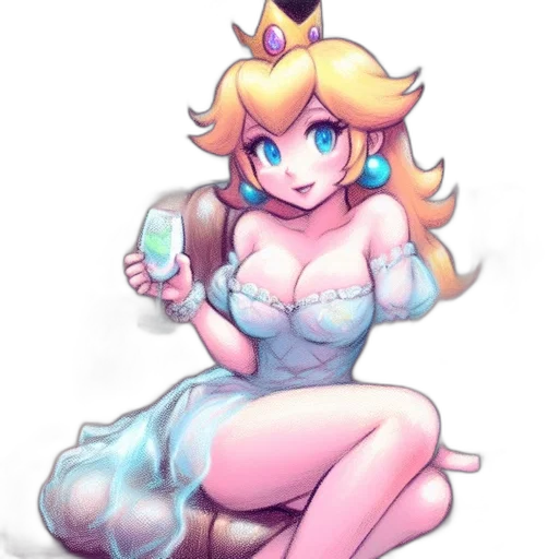 crown, dress, staff, weapon transparent PNG cut-out