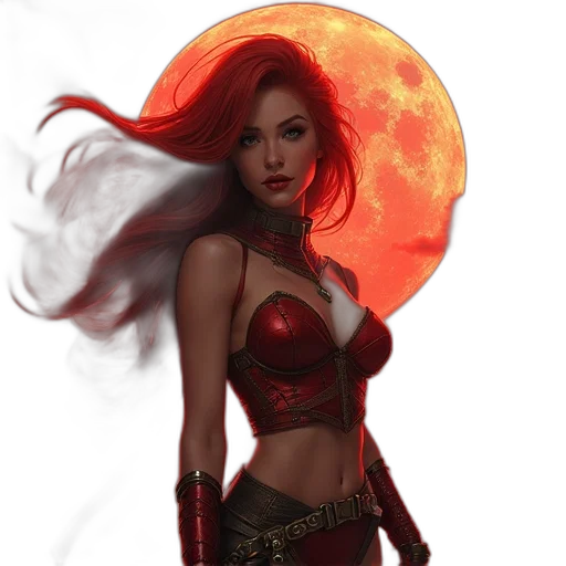 fantasy art, comic book art, concept art, photorealistic transparent PNG cut-out