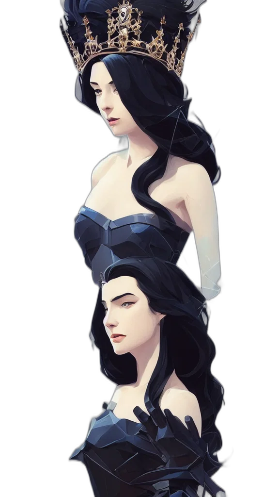 dress, crown, face, jewelry transparent PNG cut-out