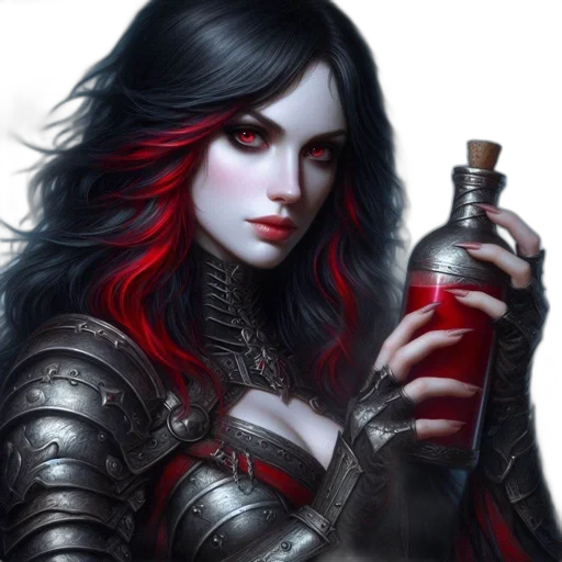 bottle, fantasy art, concept art, comic book art transparent PNG cut-out