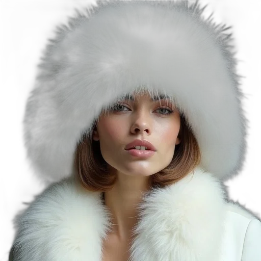 hat, jacket, face, photorealistic transparent PNG cut-out